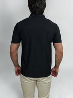 POLO ZIPER TECH ELASTANO/POLIAMIDA PRETO ZIGMA