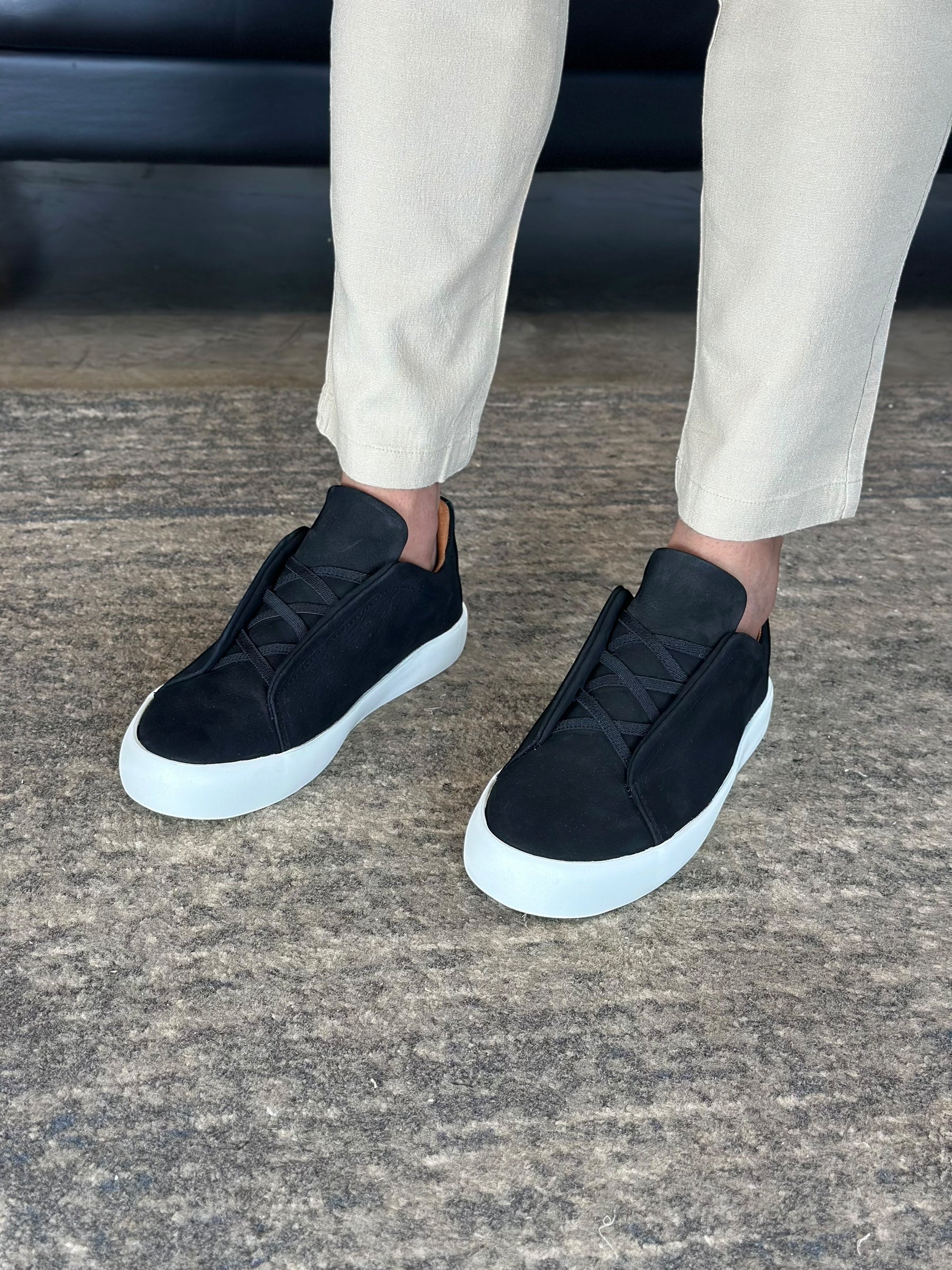 SNEAKER ZEG ELASTIC MINIMAL PRETO ZIGMA