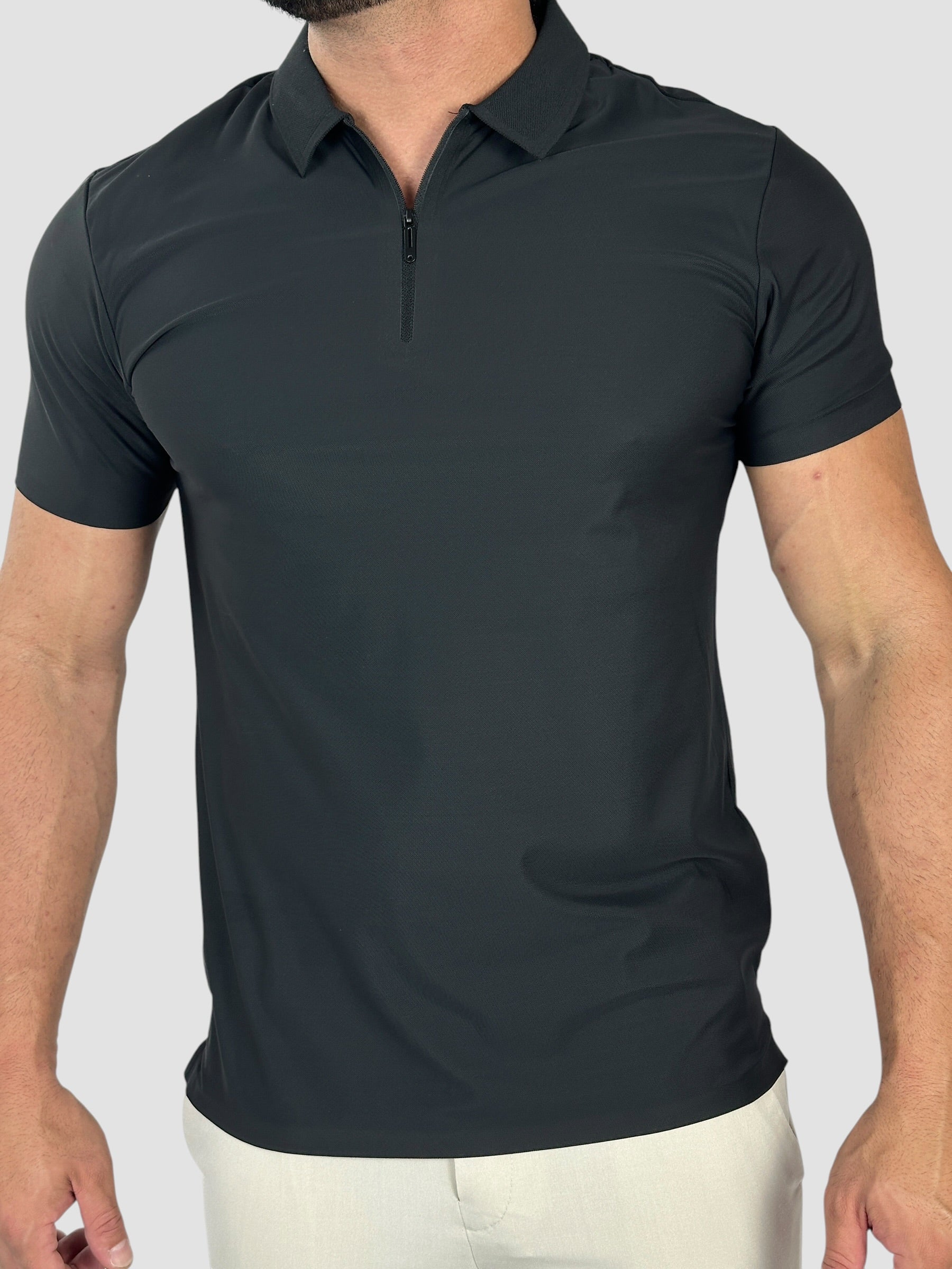 GOLA POLO TECH C/ZIPER PRETA ZIGMA