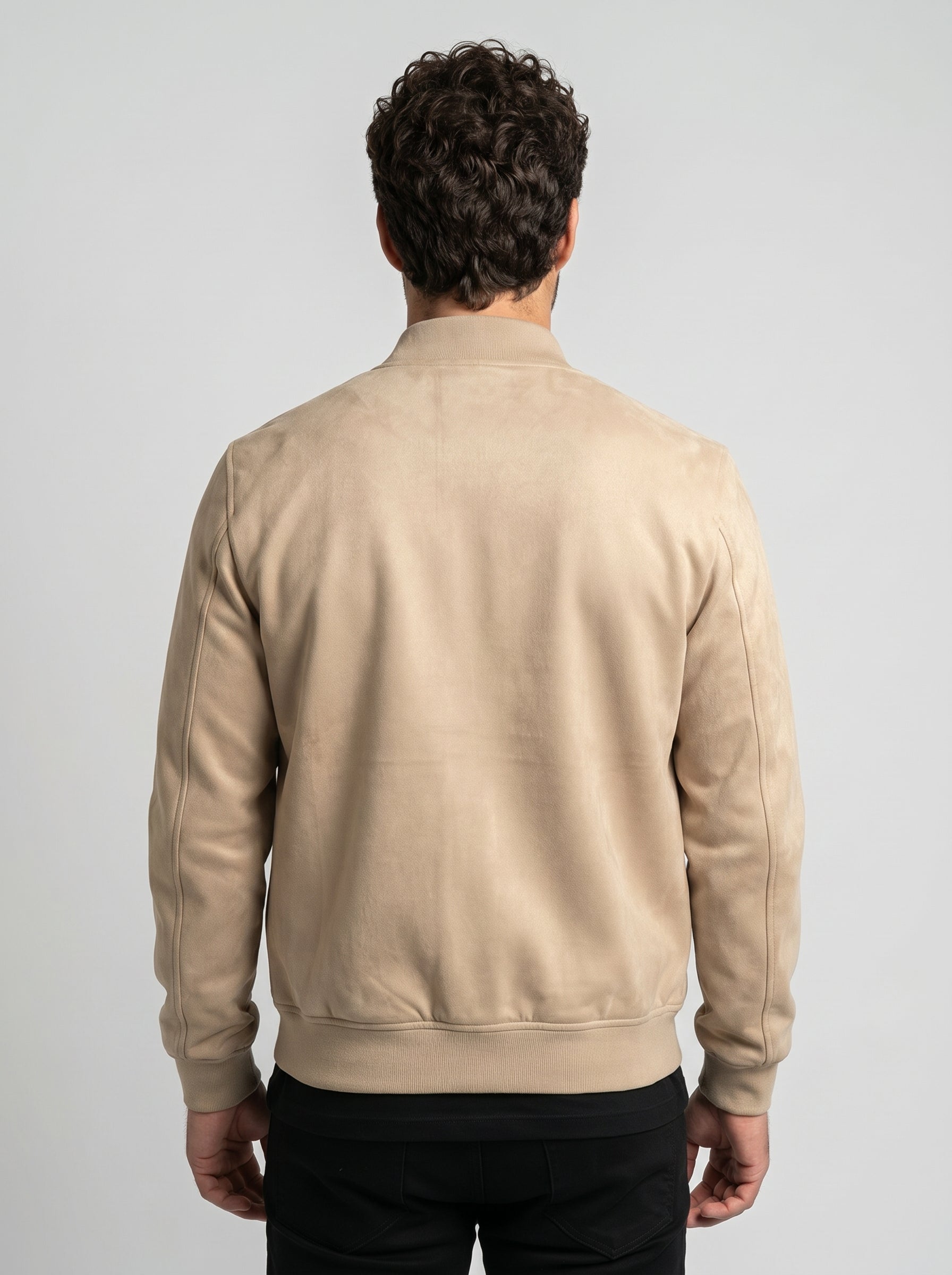 JAQUETA BOMBER SUEDE CAQUI ZIGMA