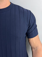 CAMISETA TRICOT RIVAGE AZUL MARINHO ZIGMA