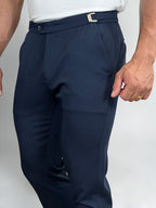 CALÇA ALF VIENA AJUSTE LATERAL MARINHO ZIGMA