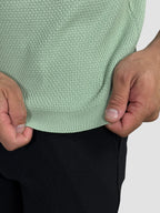 CAMISETA TRICO TEXTURE VERDE TREVO ZIGMA