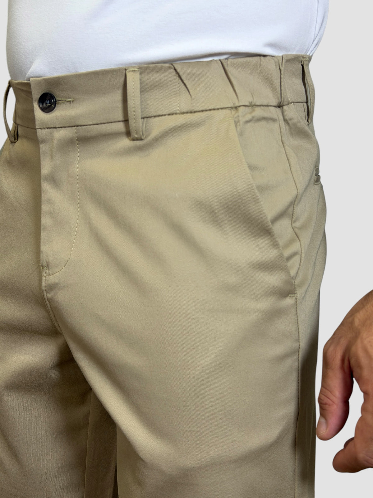 BERMUDA PORTOFINO SARJA STRETCH CAQUI ZIGMA