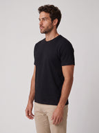CAMISETA GIZA DUPLO ALGODAO EGIPCIO PRETO ZIGMA