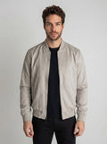 JAQUETA BOMBER SUEDE CINZA ZIGMA