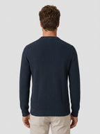SUETER TRICOT CANELADO AZUL MARINHO ZIGMA