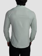 CAMISA M/L TECH SLIM FIT VERDE CLARO ZIGMA