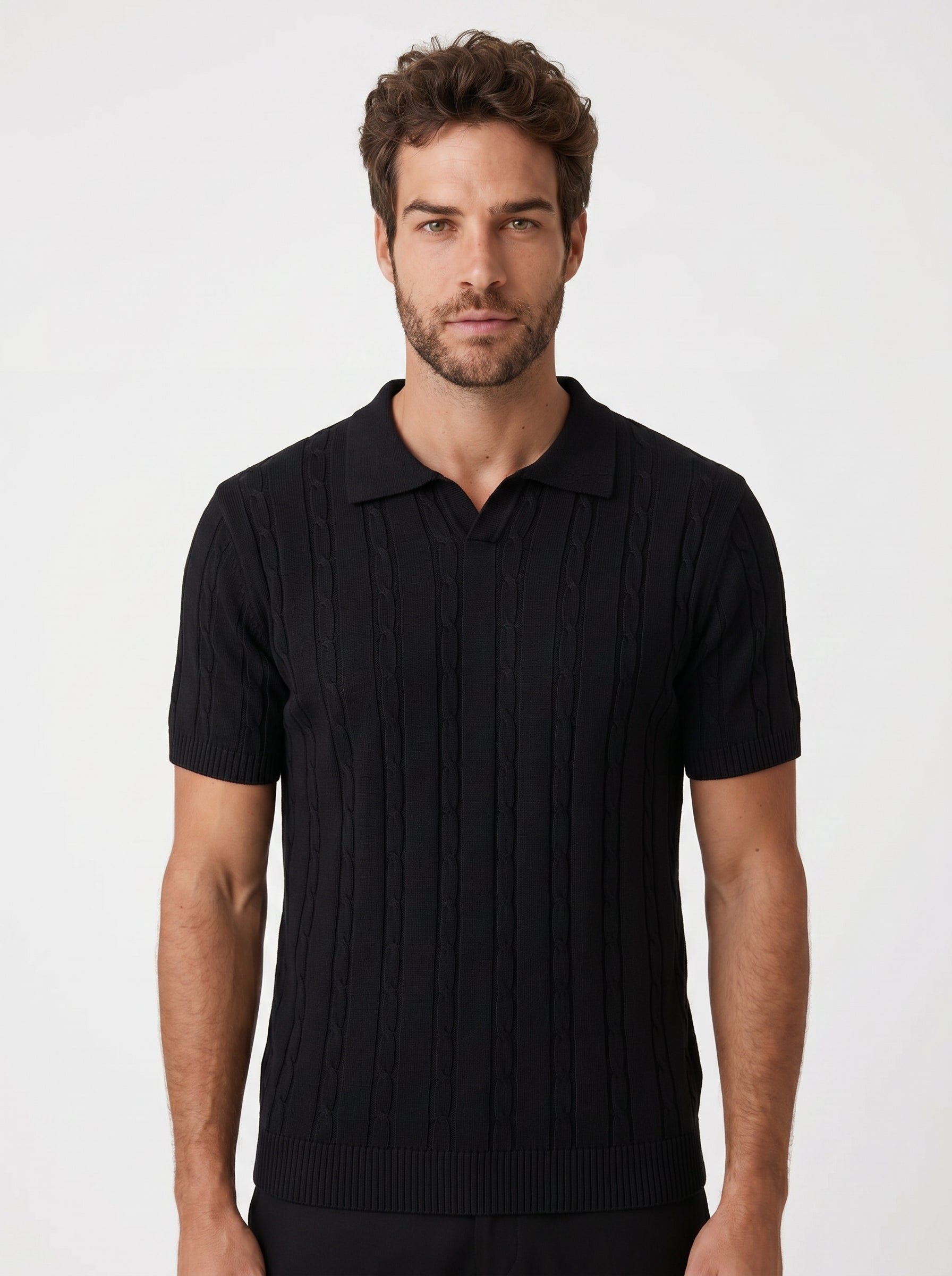POLO RIVIERA V TRICOT PRETA ZIGMA