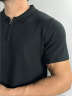 GOLO POLO C/ZIPER TRICOT MILANO PRETA ZIGMA