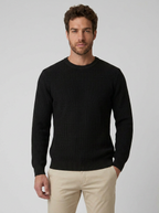 SUETER TRICO TEXTURE PRETO ZIGMA