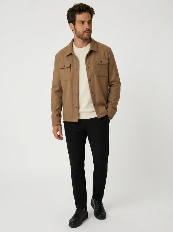 JAQUETA OVERSHIT MILANO CAQUI ZIGMA