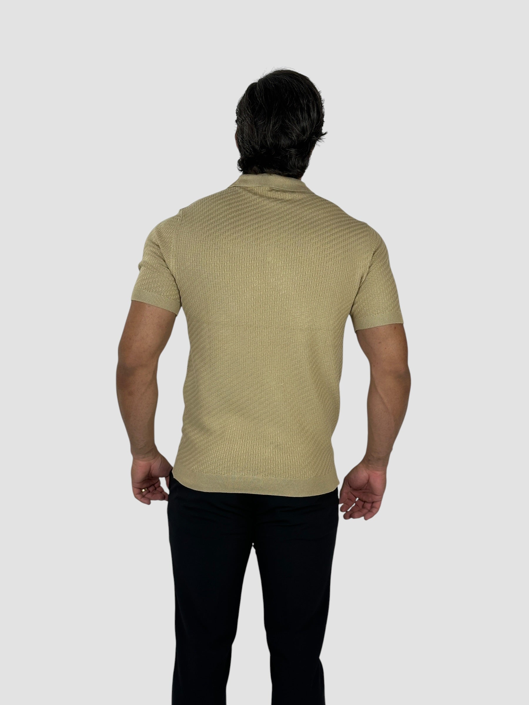 GOLA POLO TRAMA MILANO CAQUI ZIGMA
