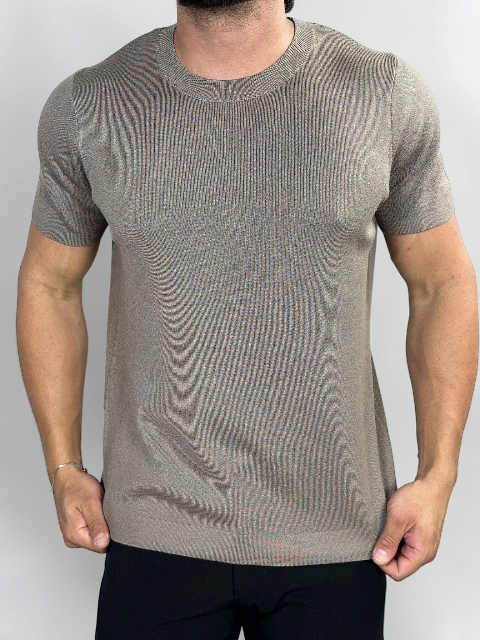 CAMISETA TRICOT SIENA SOFT KHAKI ZIGMA