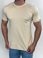 CAMISETA PIMA INTERLOCK BEGE ZIGMA