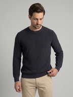 SUETER TRICO TEXTURE AZUL MARINHO ZIGMA