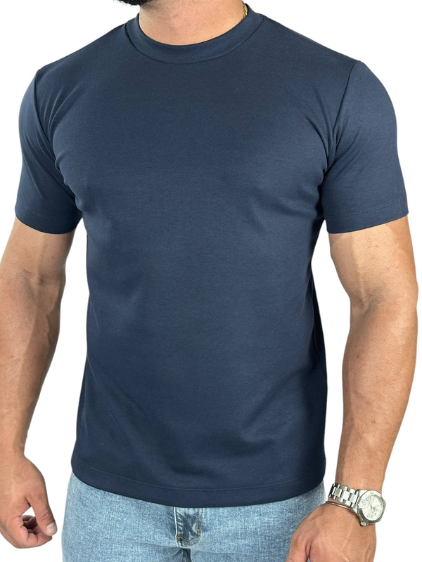 CAMISETA SUPERSOFT GOLA MEDIA  AZUL MARINHO ZIGMA