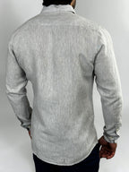 CAMISA M/L LINHO PREMIUM CINZA ZIGMA