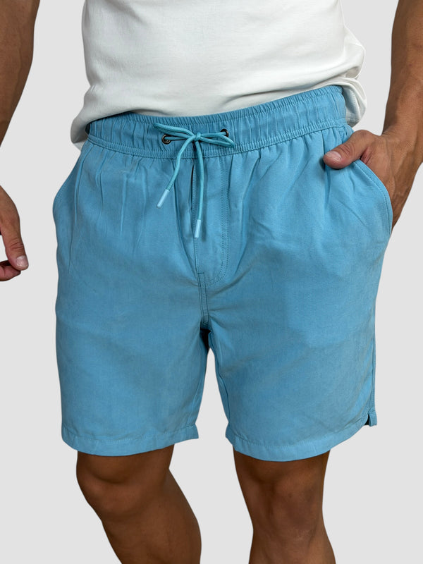 SHORT RIVIERA VELLUTO AZUL AGUA ZIGMA