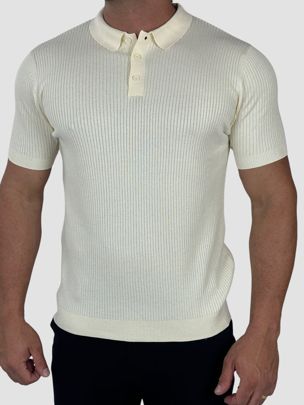 GOLA POLO MILANO CANELADA OFF WHITHE ZIGMA