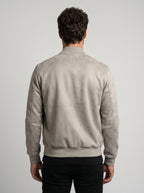 JAQUETA BOMBER SUEDE CINZA ZIGMA