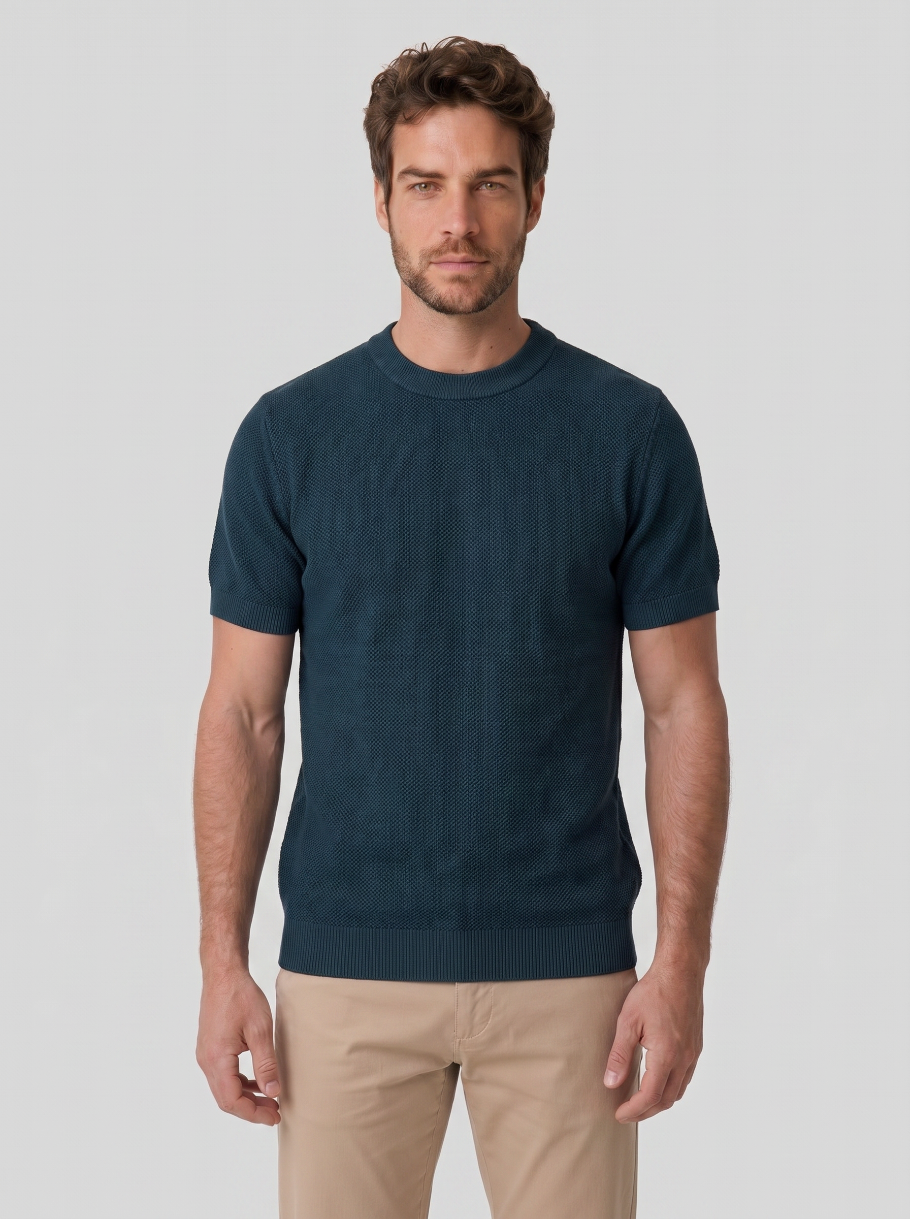 CAMISETA TRICOT KNIT VERDE ZIGMA