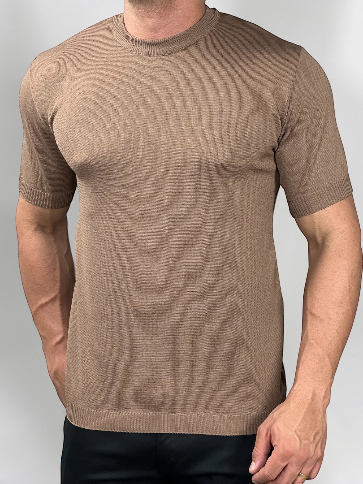 CAMISETA TRICÔ FIRENZE MARROM ZIGMA