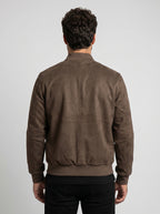 JAQUETA BOMBER SUEDE MARROM ZIGMA