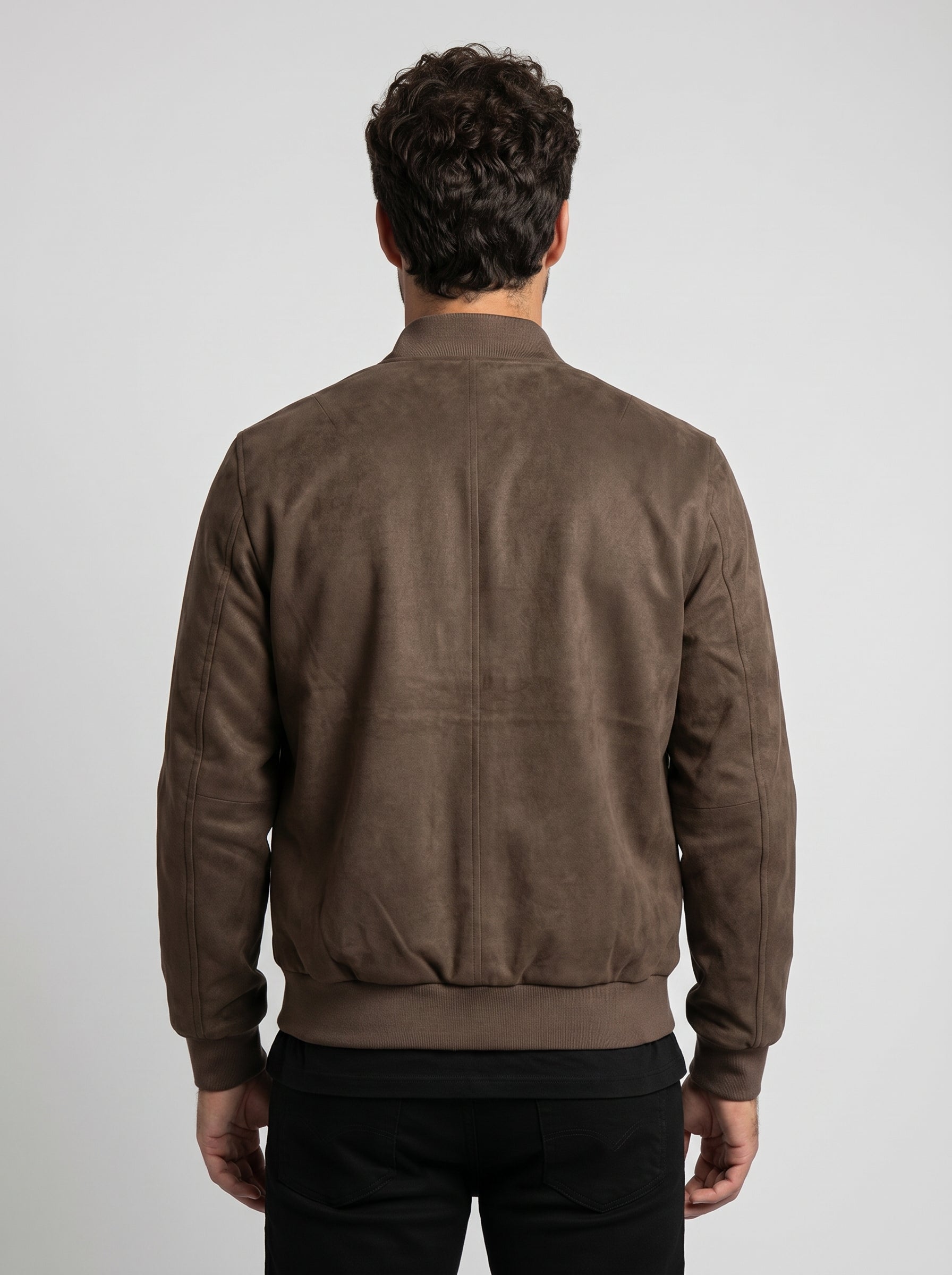 JAQUETA BOMBER SUEDE MARROM ZIGMA