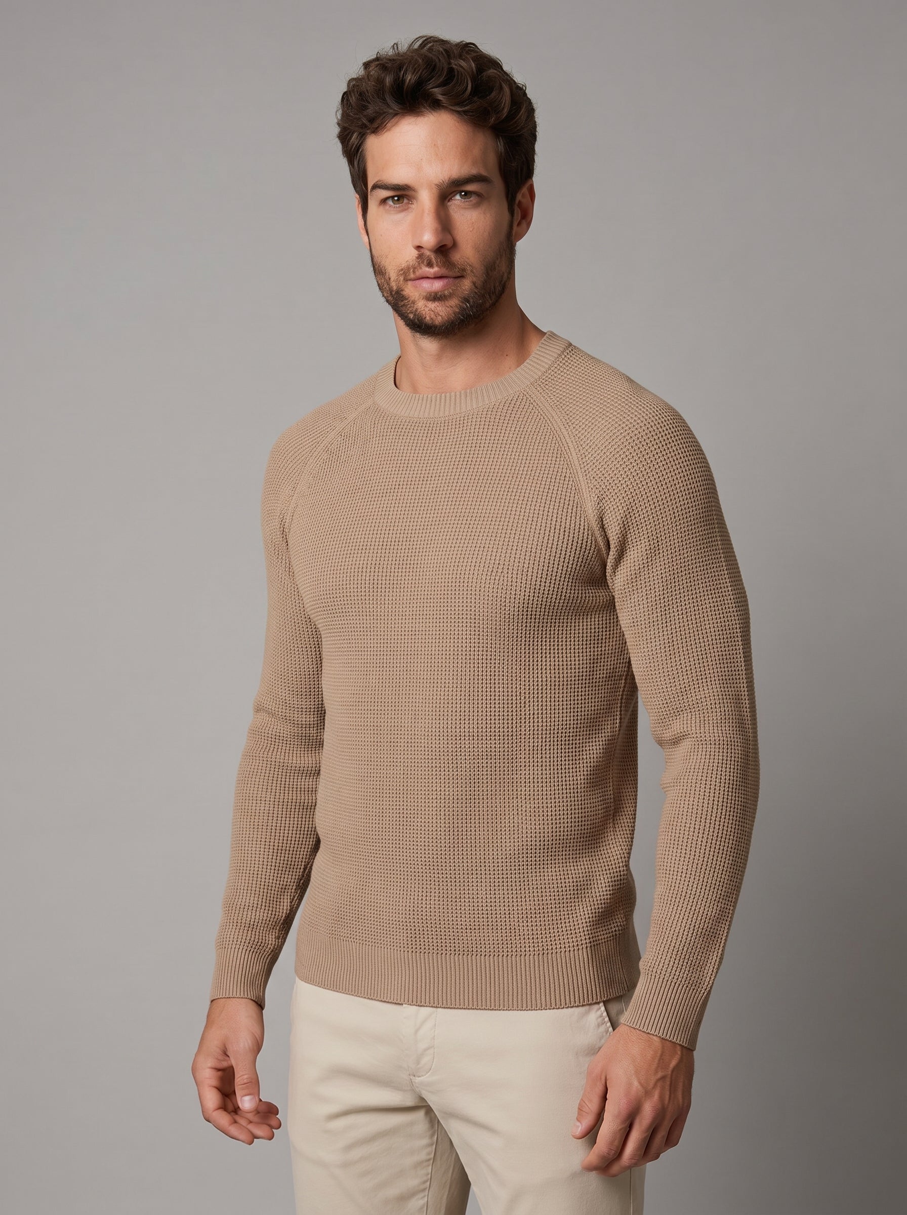 SUETER TEXTURE SIENA KHAKI ZIGMA