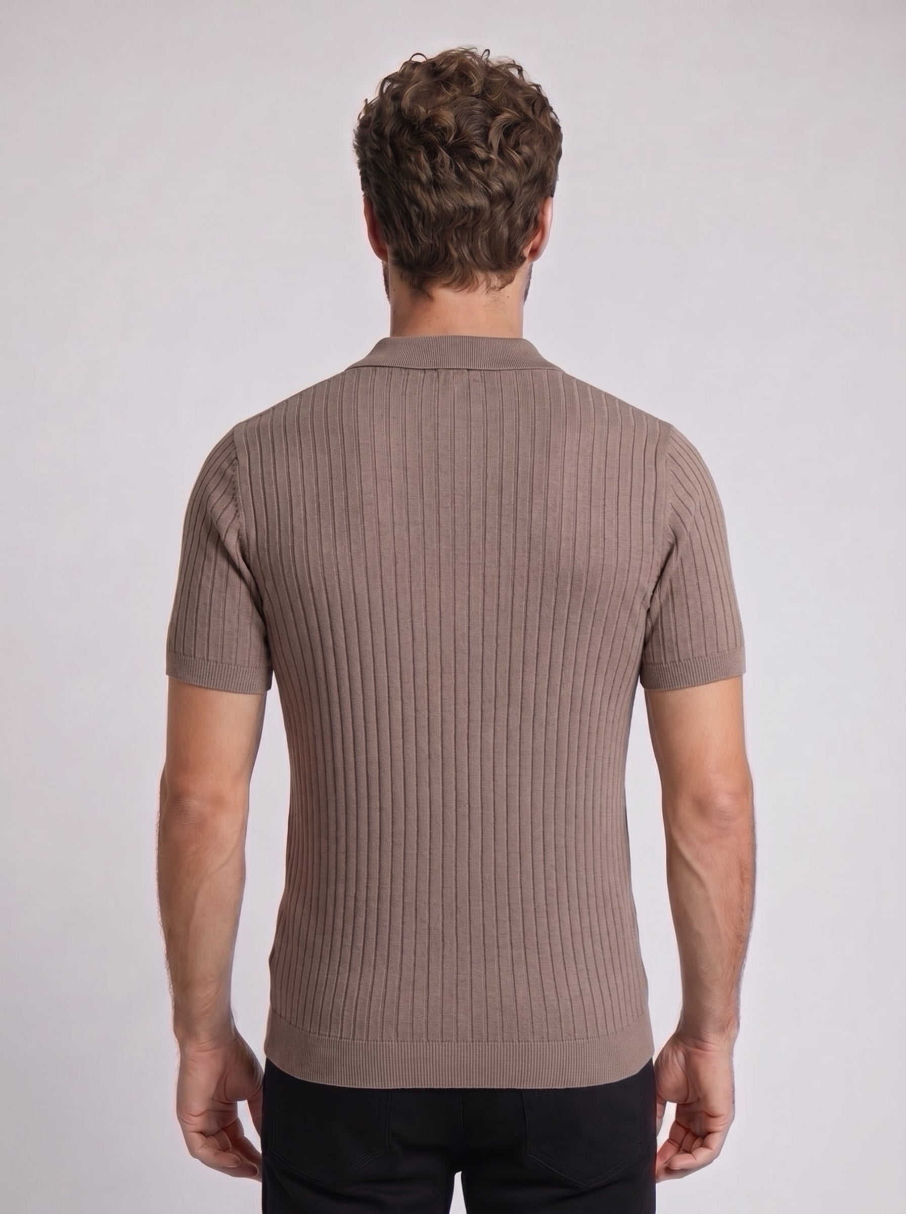POLO V TRICOT MONACO MARROM ZIGMA