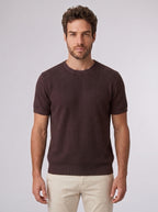 CAMISETA TRICO HONEY BELLAGIO MARROM ZIGMA
