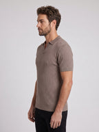 POLO V TRICOT MONACO MARROM ZIGMA