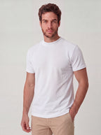 CAMISETA PIQUET SIGNATURE GOLA MEDIA BRANCA ZIGMA