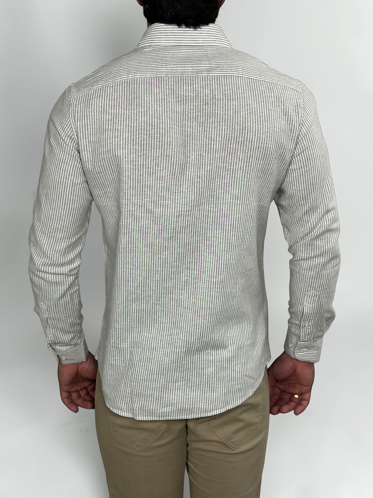 CAMISA M/L LINHO RIVIERA SABBIA ZIGMA
