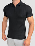 POLO TRICOT INTRECCIO PRETA ZIGMA