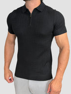 POLO TRICOT INTRECCIO PRETA ZIGMA