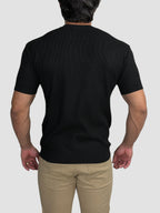 CAMISETA TRICO TEXTURE PRETA ZIGMA