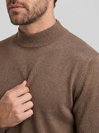 TRICOT GOLA ALTA ESSSENTIAL MARROM ZIGMA