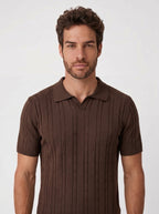POLO RIVIERA V TRICOT MARROM ZIGMA