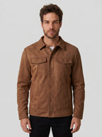 JAQUETA SUEDE SHERPA ASPEN MARROM ZIGMA