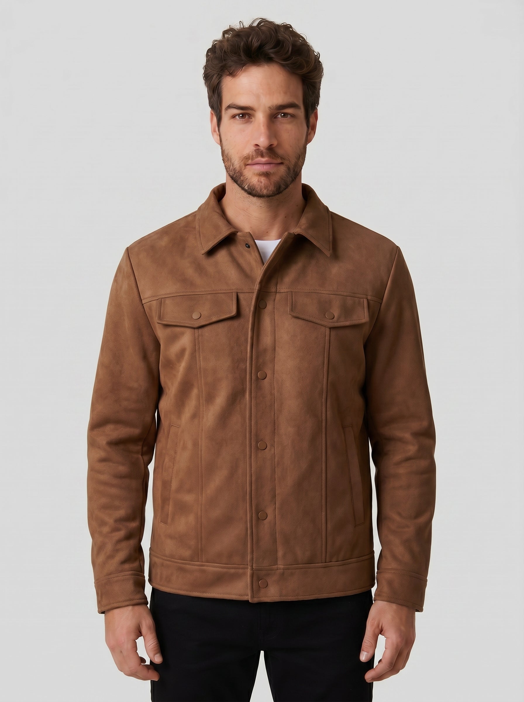 JAQUETA SUEDE SHERPA ASPEN MARROM ZIGMA