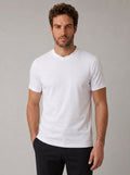 CAMISETA SUEDINE GOLA CRUZADA BRANCA ZIGMA
