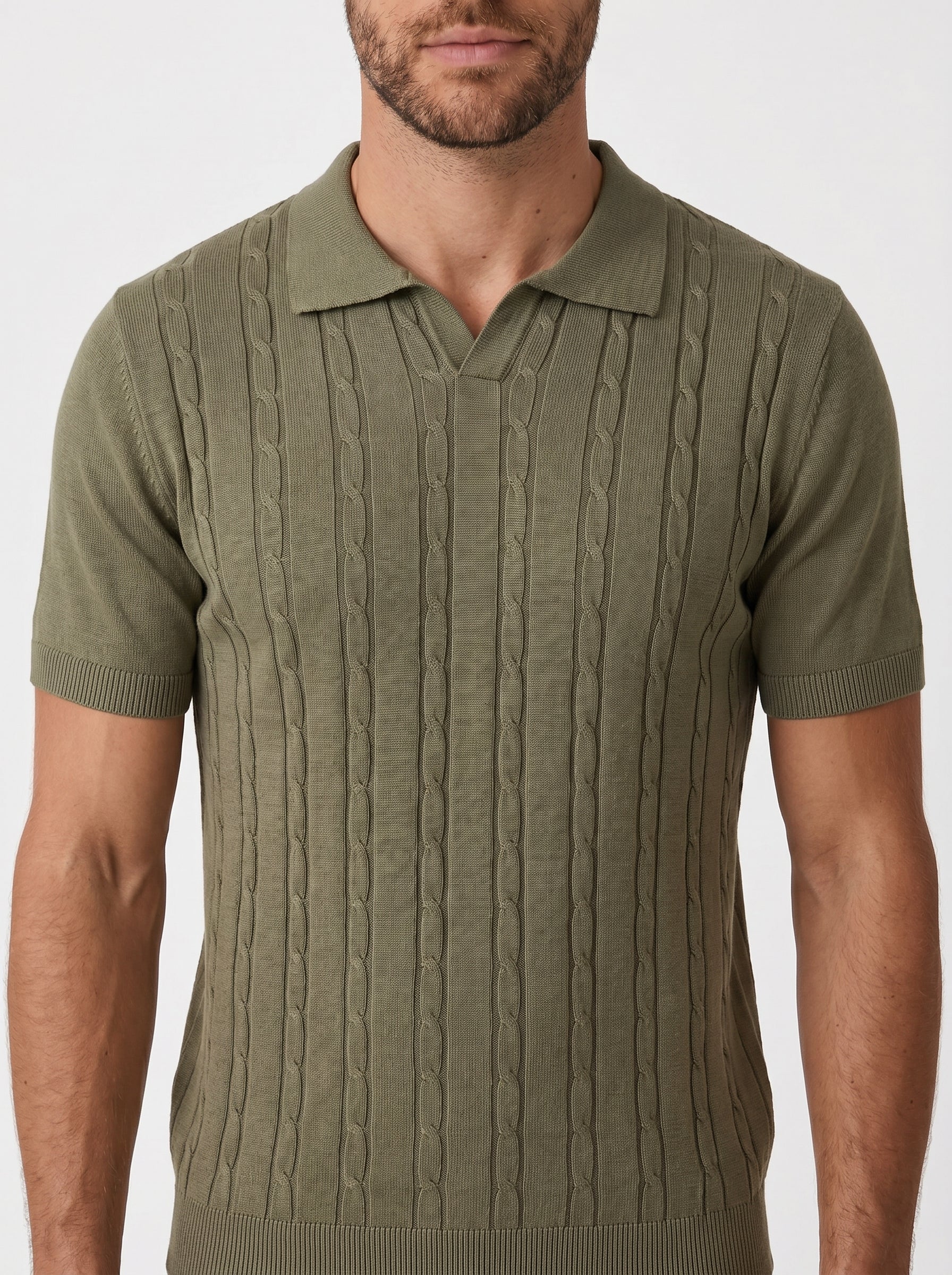 POLO RIVIERA V TRICOT VERDE ZIGMA