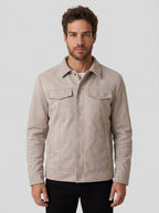 JAQUETA SUEDE SHERPA ASPEN OFF WHITE ZIGMA