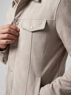 JAQUETA SUEDE SHERPA ASPEN OFF WHITE ZIGMA