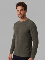 SUETER TRICOT WAFFLE VERDE MILITAR ZIGMA