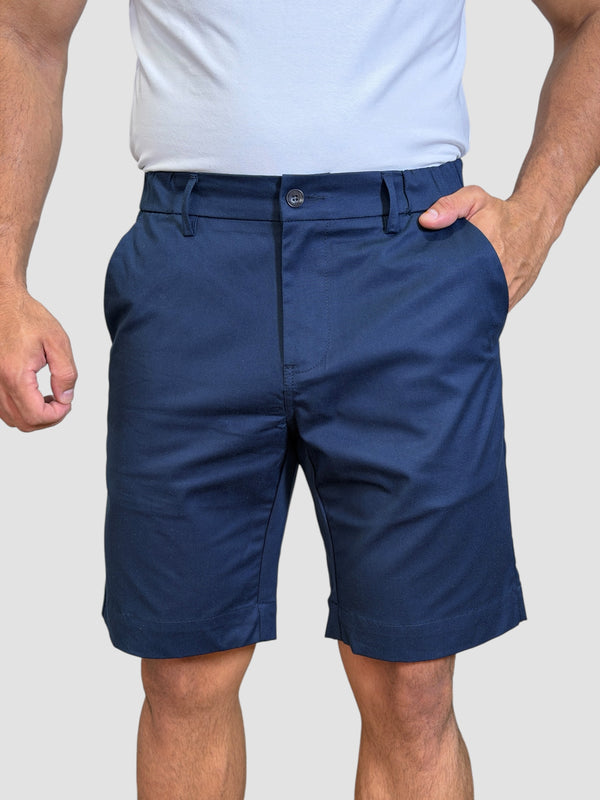 BERMUDA PORTOFINO SARJA STRETCH AZUL MARINHO ZIGMA