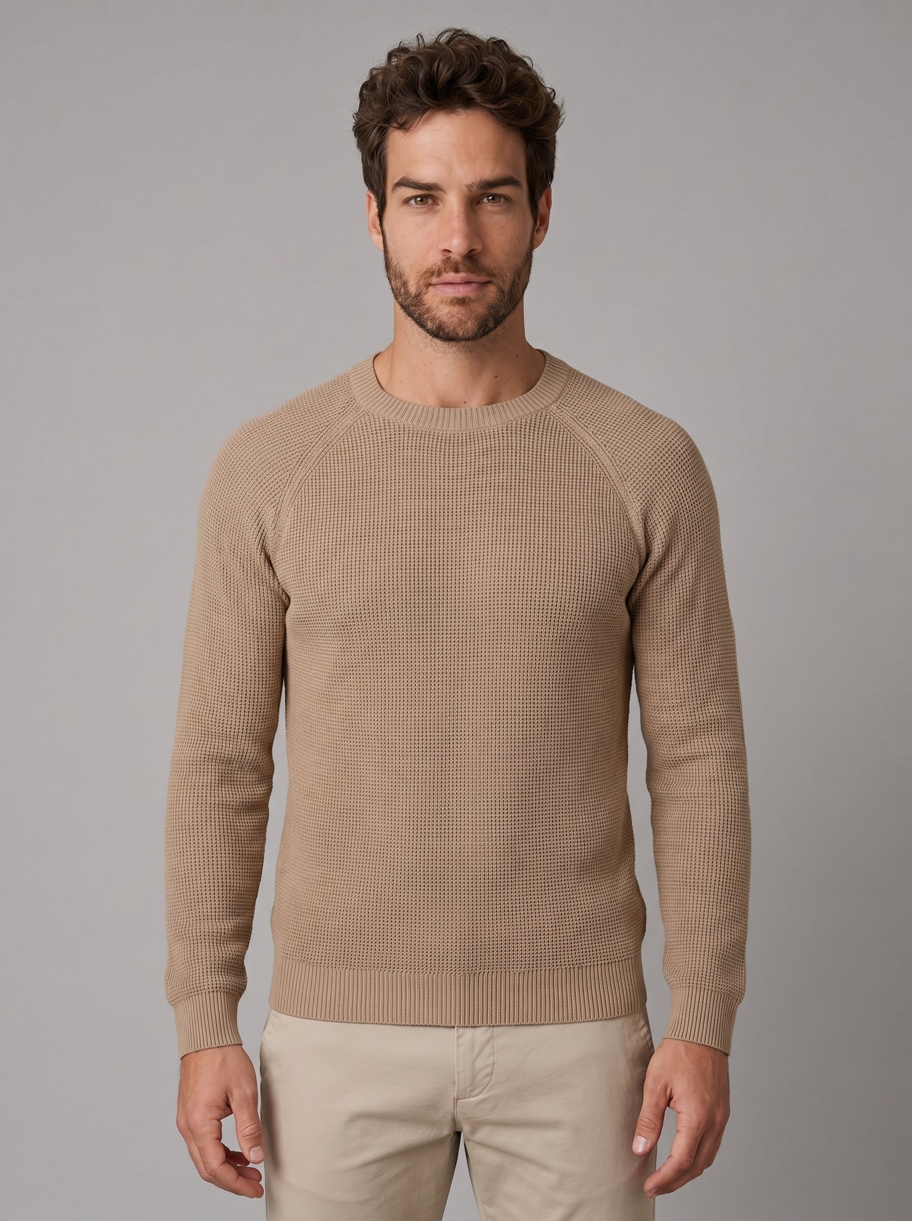 SUETER TEXTURE SIENA KHAKI ZIGMA