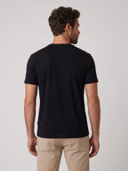CAMISETA GIZA DUPLO ALGODAO EGIPCIO PRETO ZIGMA